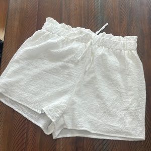 White summer shorts